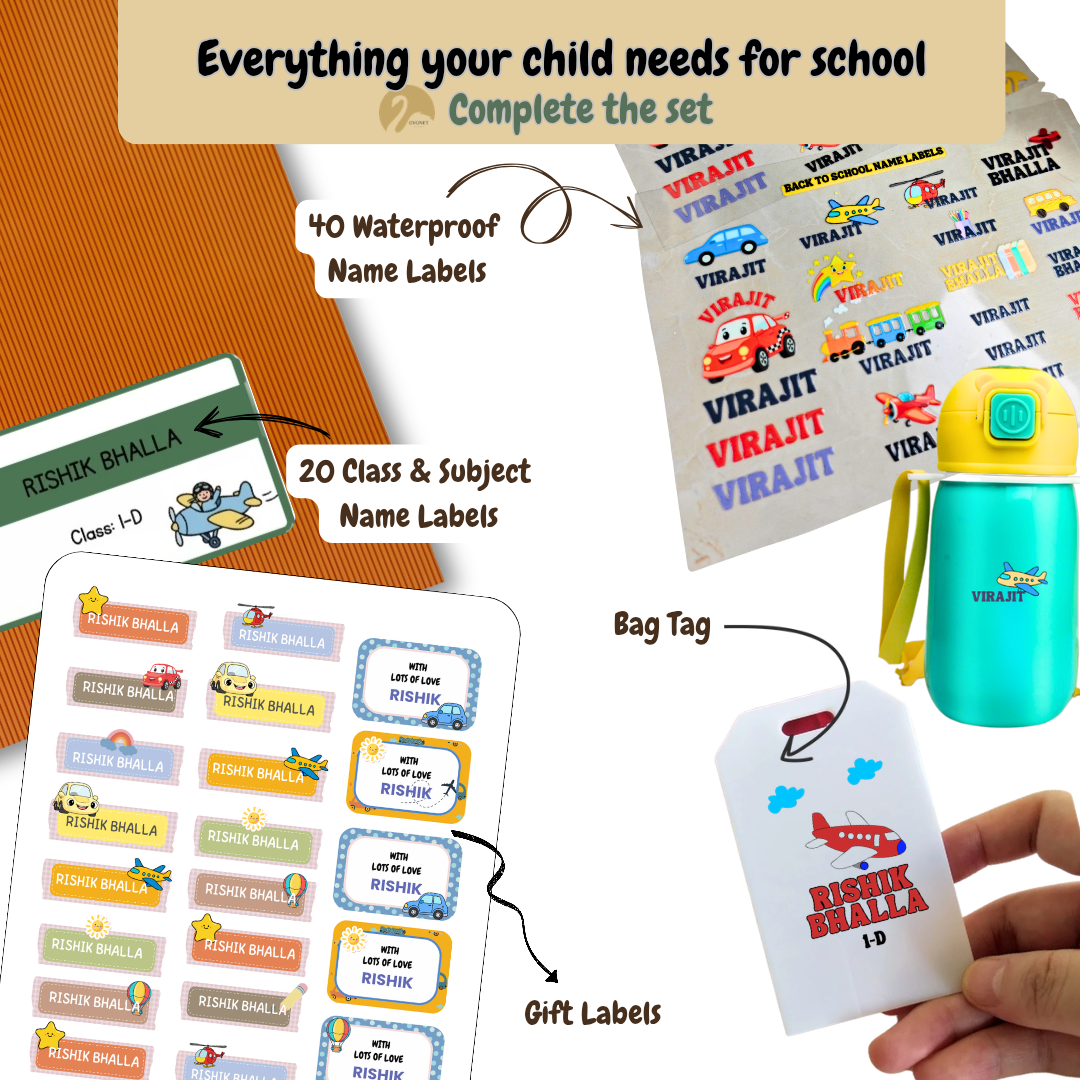 Complete Back-to-School Name Label Bundle
