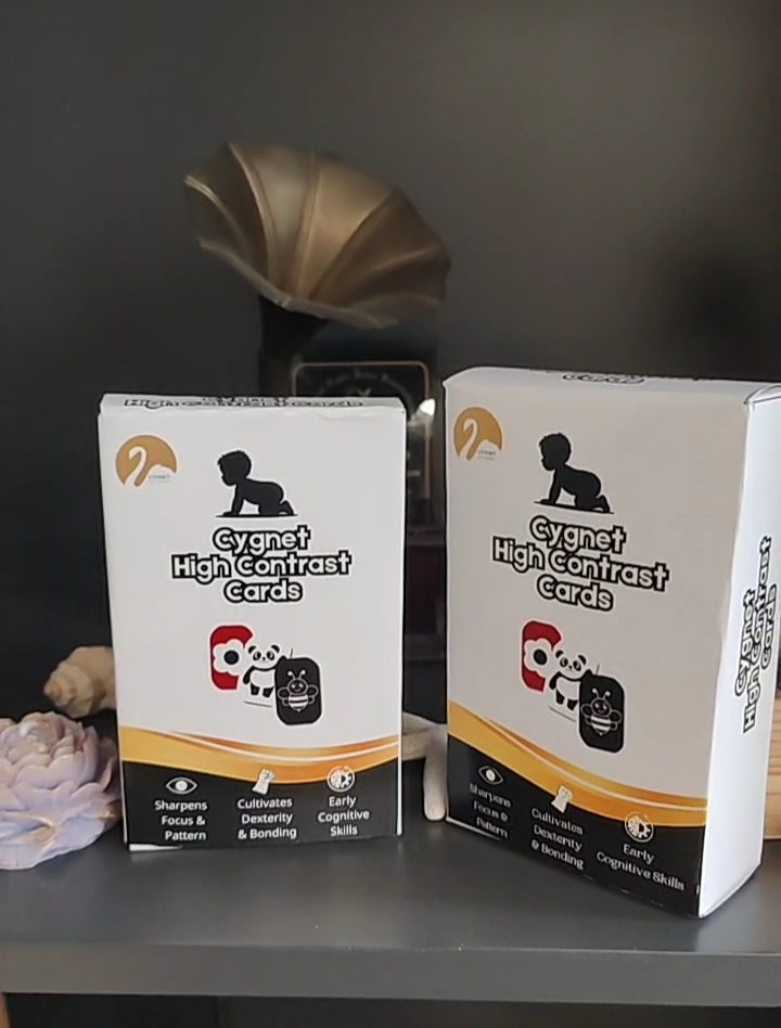 High Contrast Flash Cards – Fold-Out Zig-Zag Edition