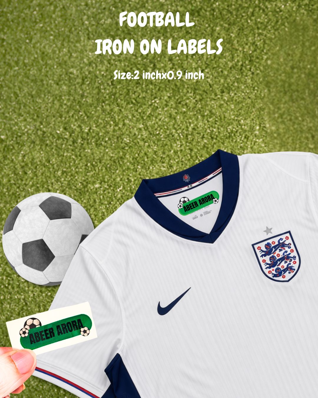 Customised Iron-On Name Labels for Clothes, Bags & more