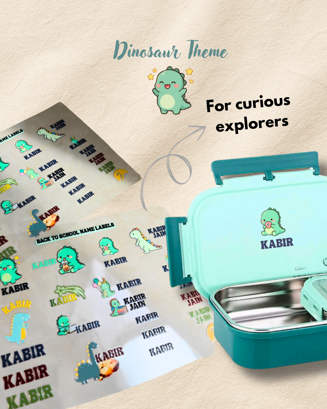 Personalised Back-to-School Name Labels (40 different labels)