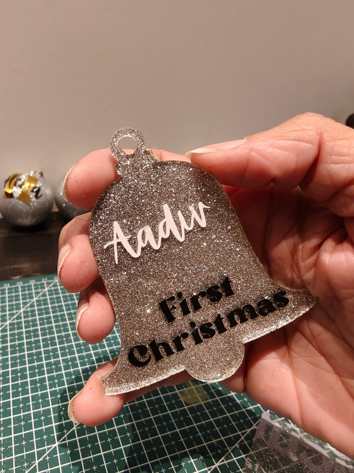 Personalised Bell Christmas Ornament — First Christmas Keepsake