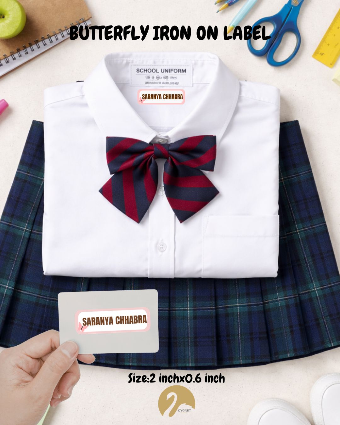 Customised Iron-On Name Labels for Clothes, Bags & more