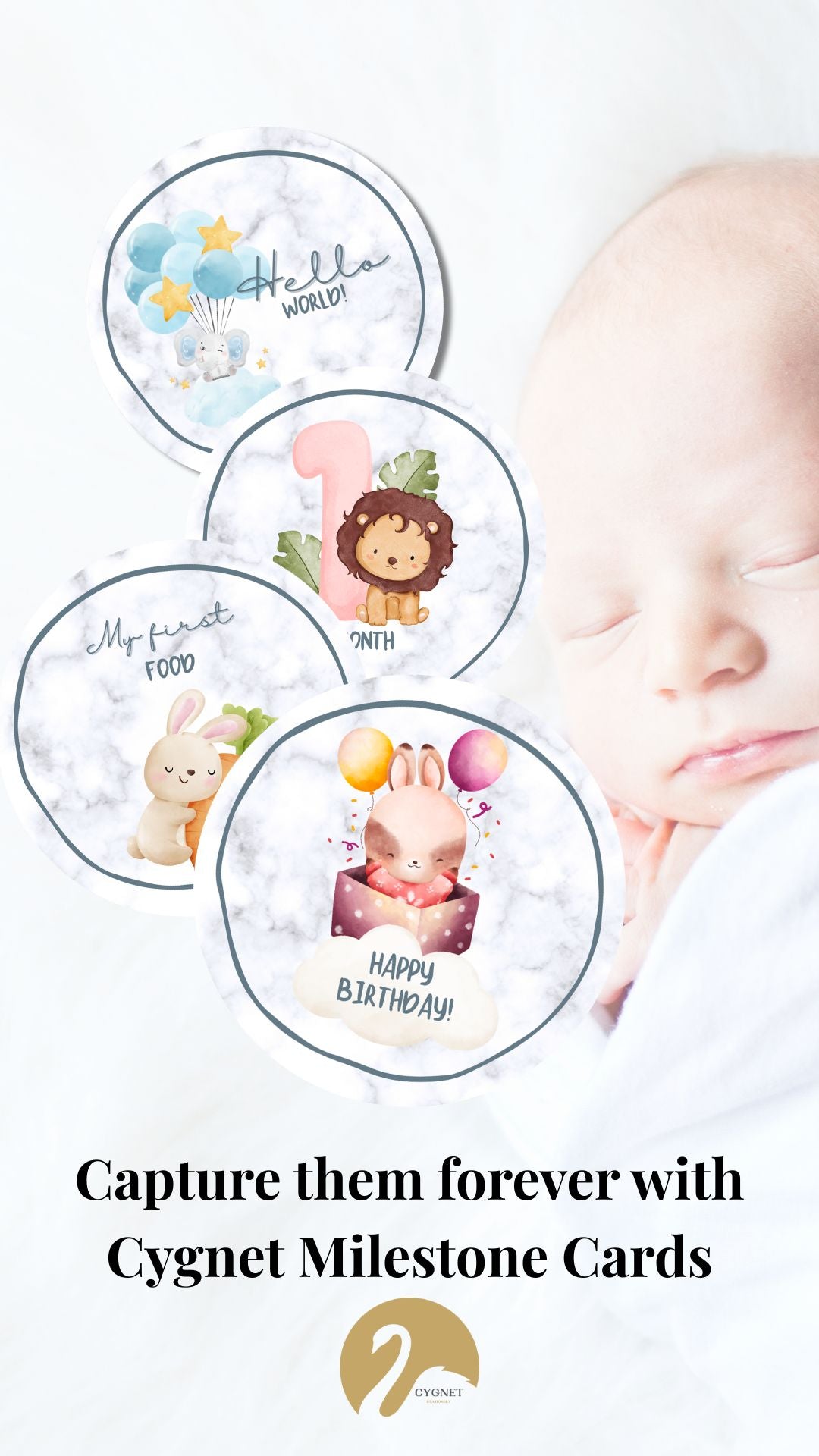 Baby milestone Cards