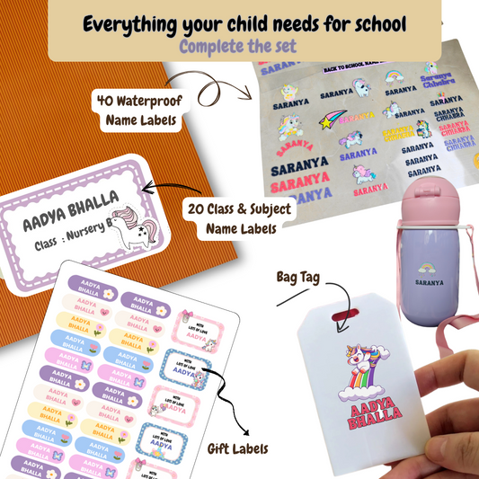 Complete Back-to-School Name Label Bundle