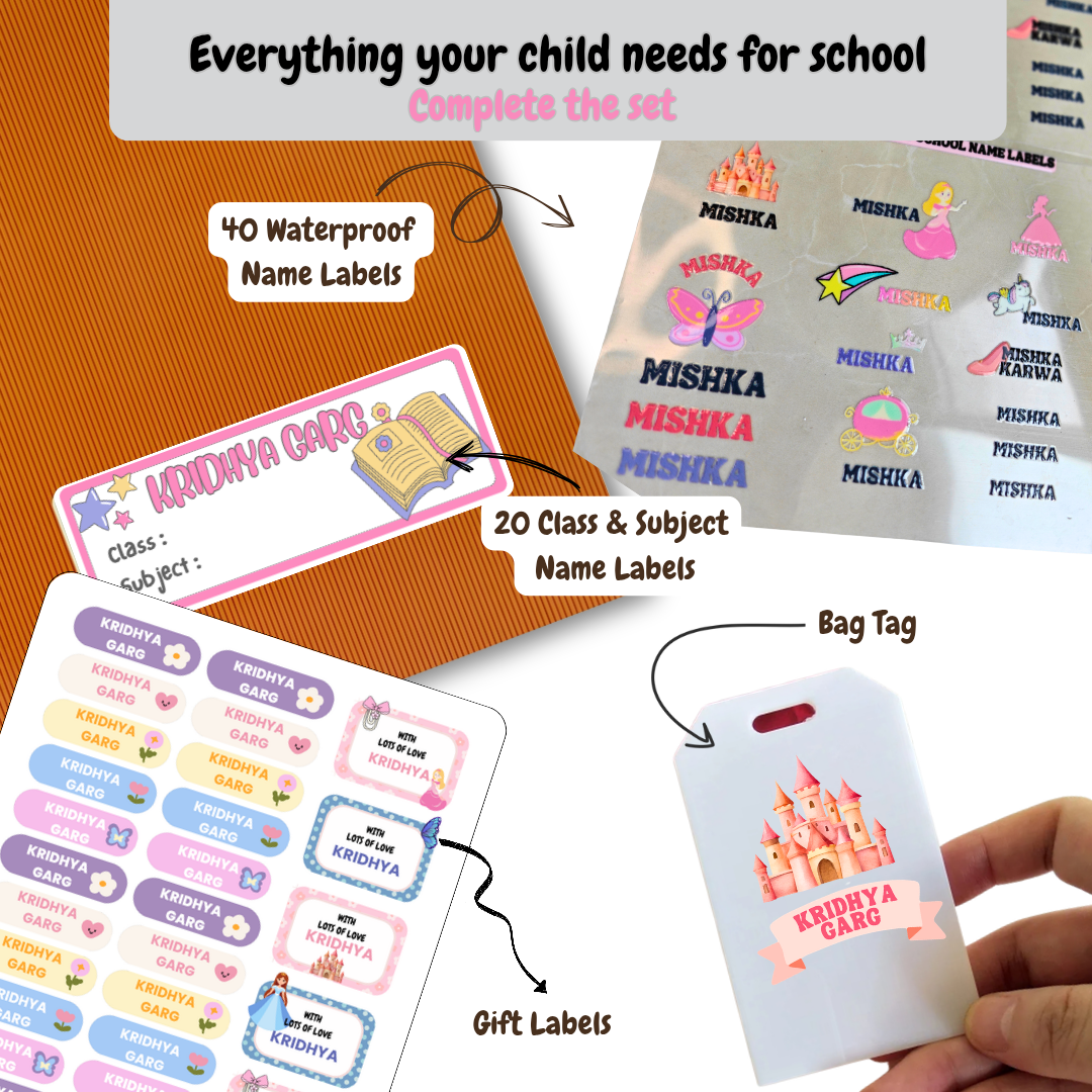 Complete Back-to-School Name Label Bundle
