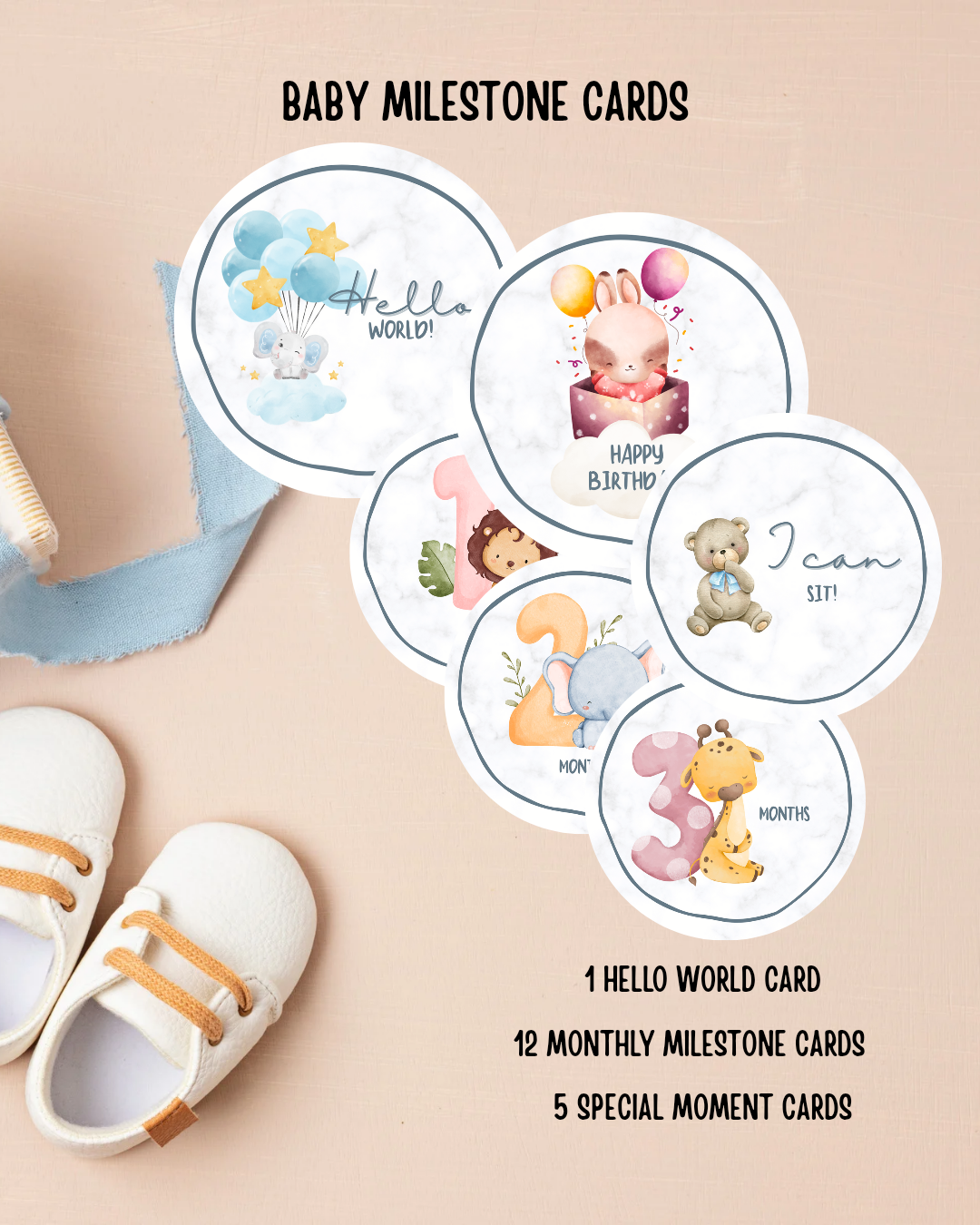 Baby milestone Cards